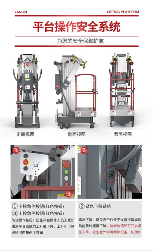 揚(yáng)子單柱移動(dòng)式升降機(jī)(圖15) 揚(yáng)子升降平臺(tái)
